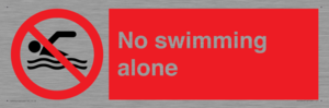 No swimming alone